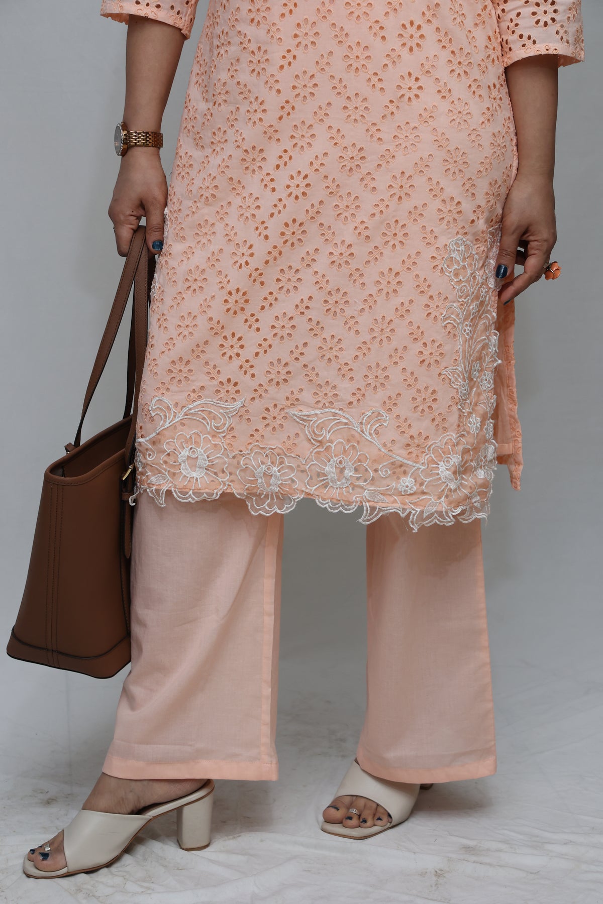 Peach Colour Co-ord Set