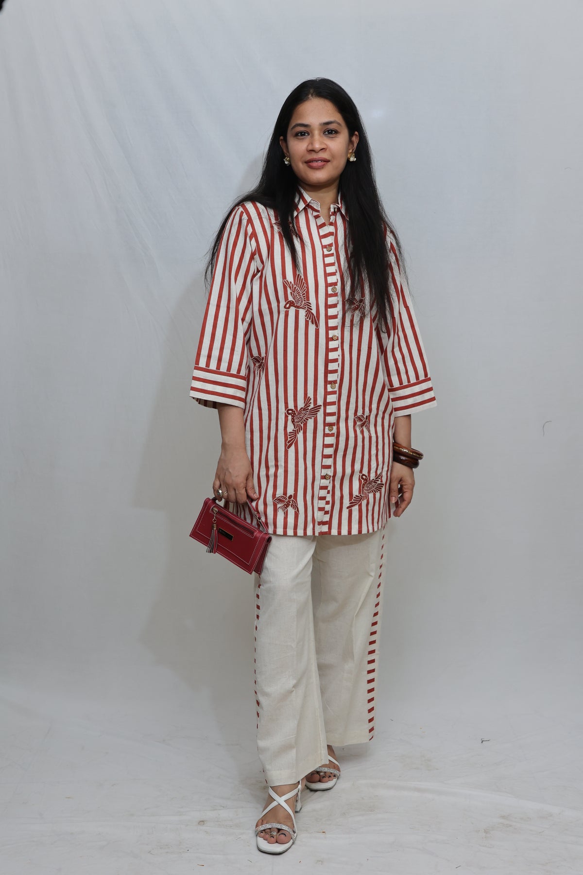 Red & White Co-ord Set