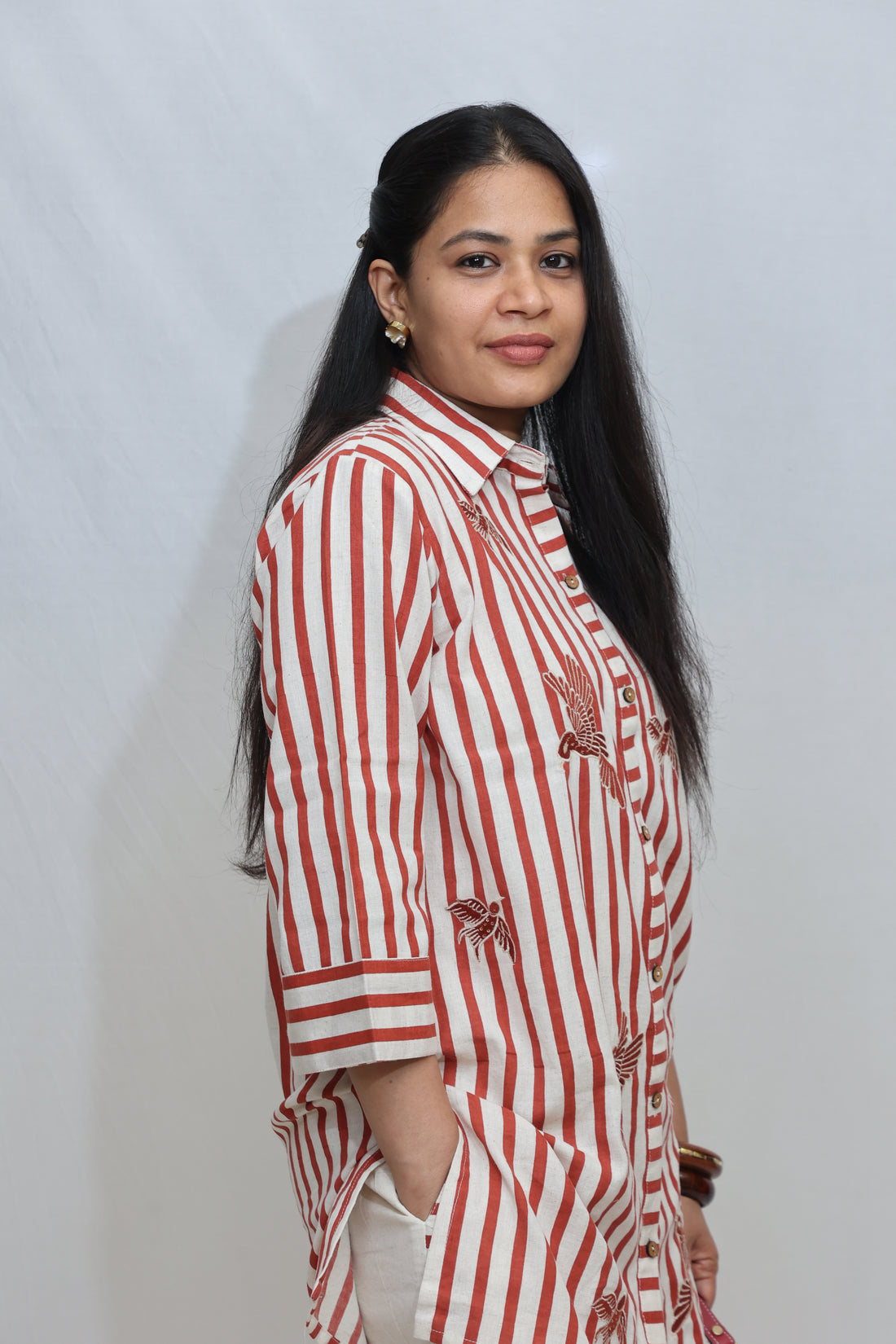 Red & White Co-ord Set