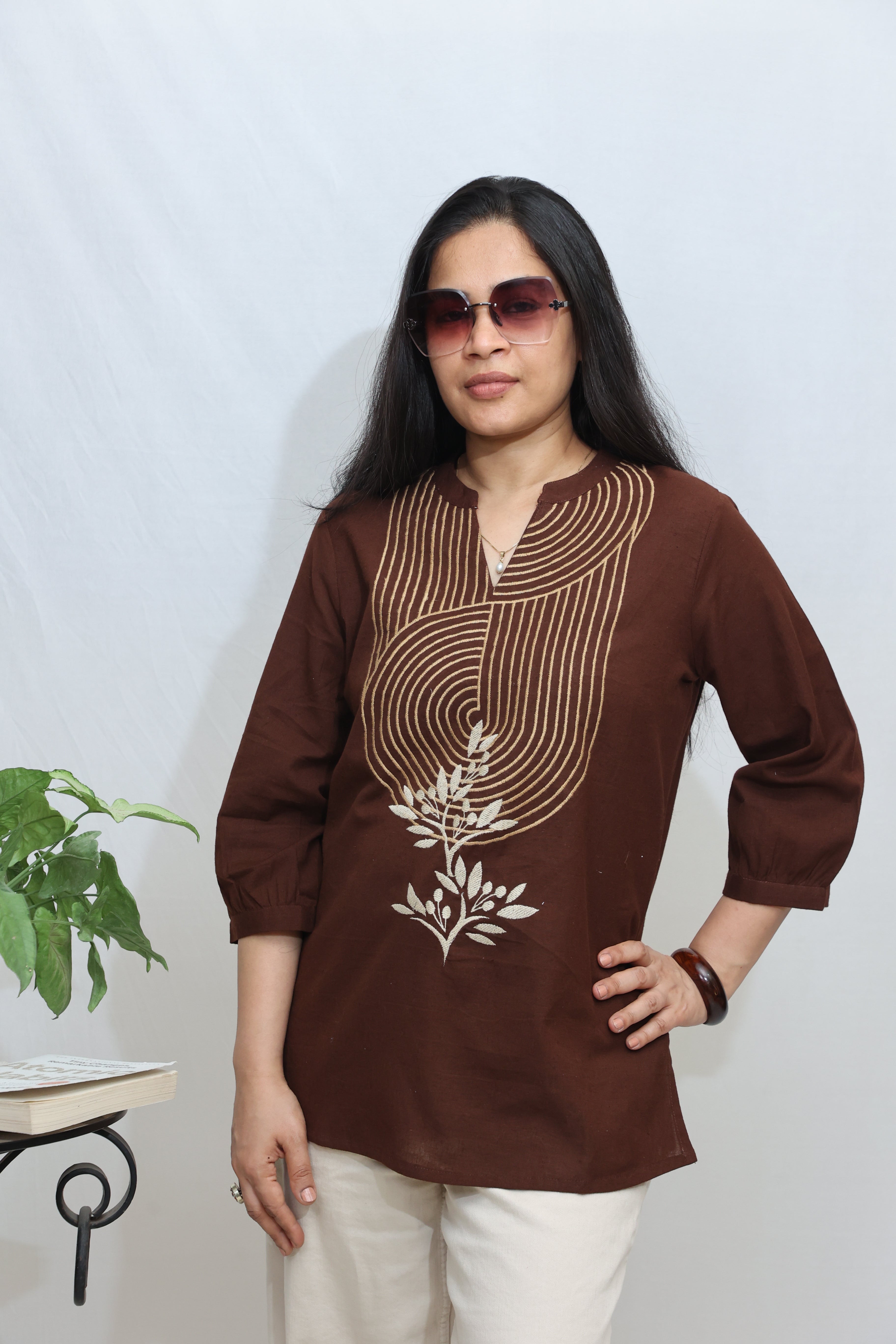 Chocolate Colour Kurti